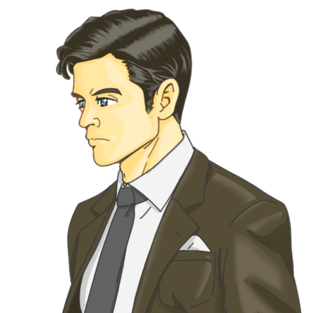 ファッションイラスト ノゾエタカフミ スーツ男性