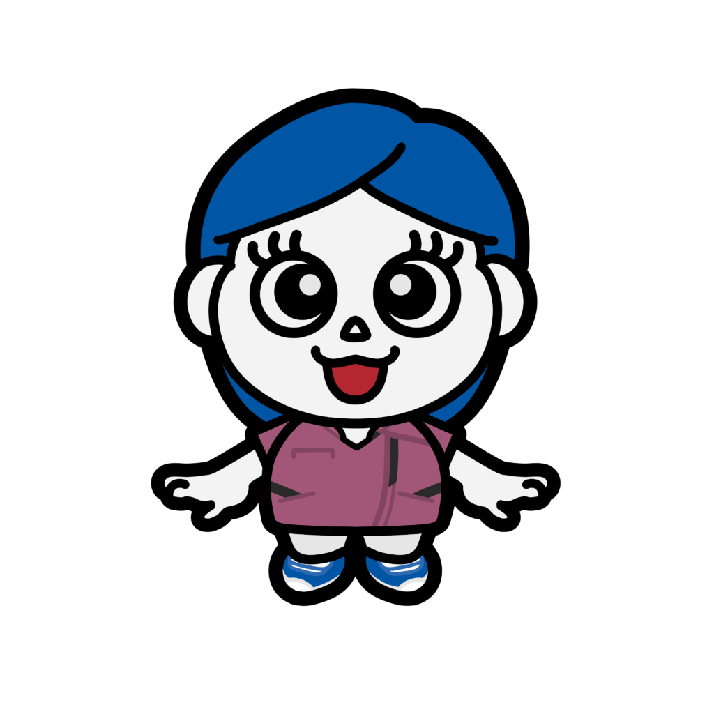 熊本機能病院 キャラクター キノウくん アシタちゃん イラスト 看護師