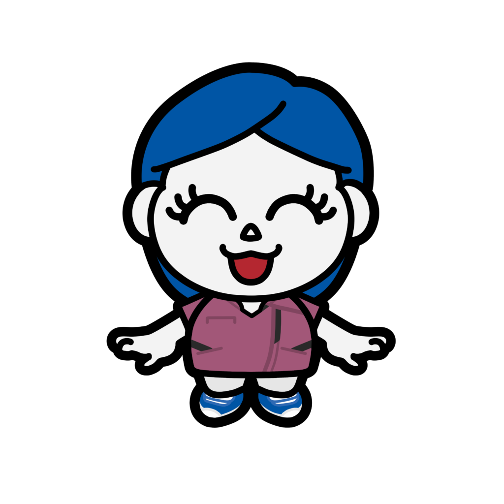 熊本機能病院 キャラクター キノウくん アシタちゃん イラスト 看護師