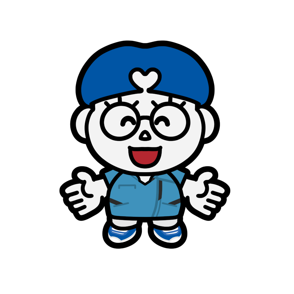 熊本機能病院 キャラクター キノウくん アシタちゃん イラスト 看護師